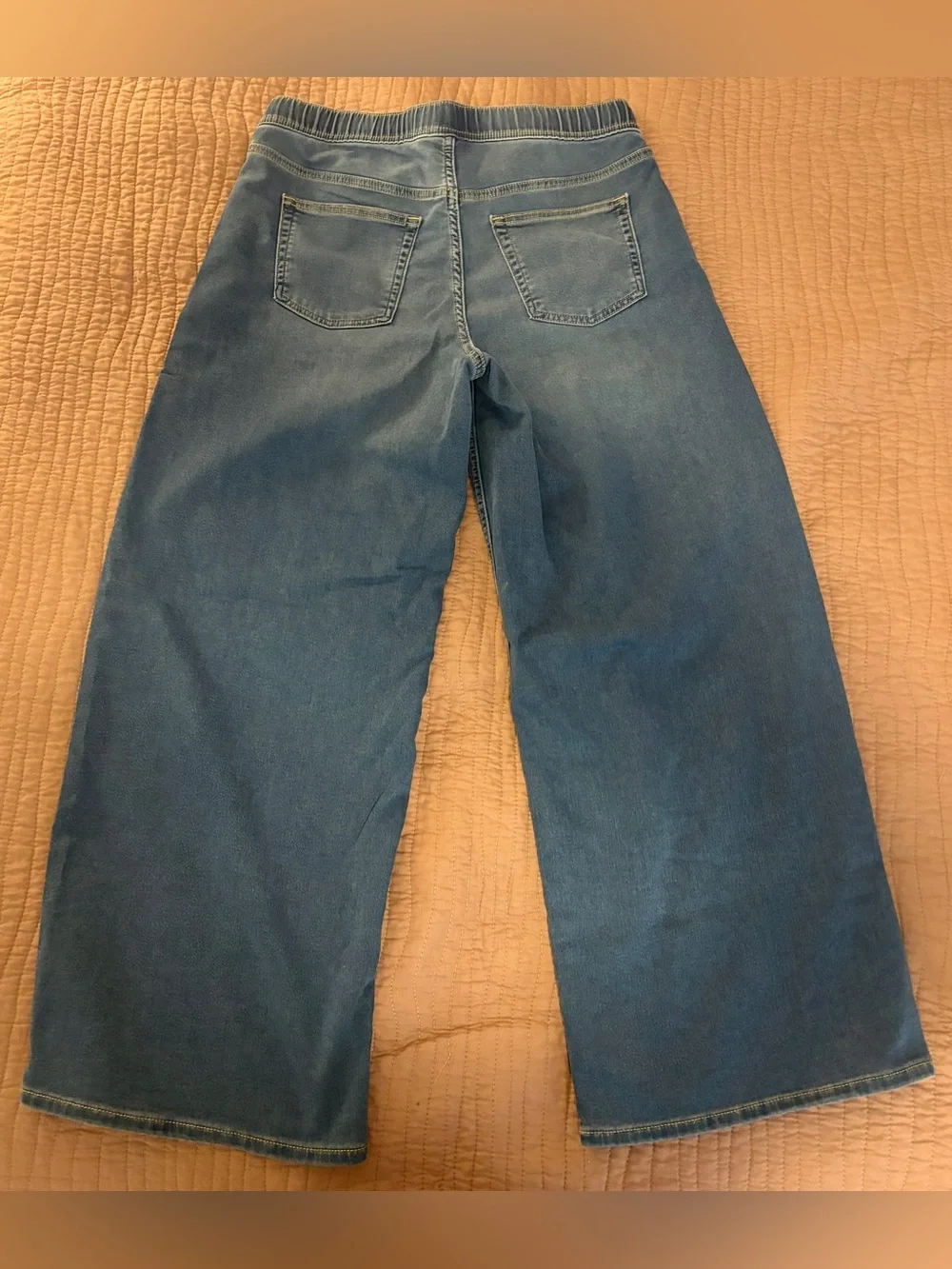 GAP Women's Mid Rise Knit Easy Baggy Jeans